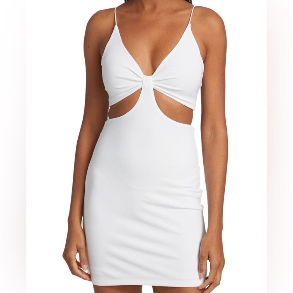 Alice And Olivia Havana Cut-Out Minidress White Size 12